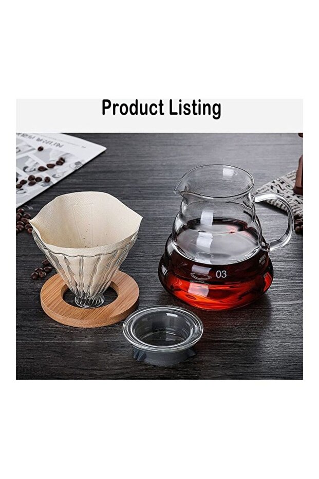 مجموعة ماكينة تحضير القهوة متعددة الألوان بسعة 800 مل - 5