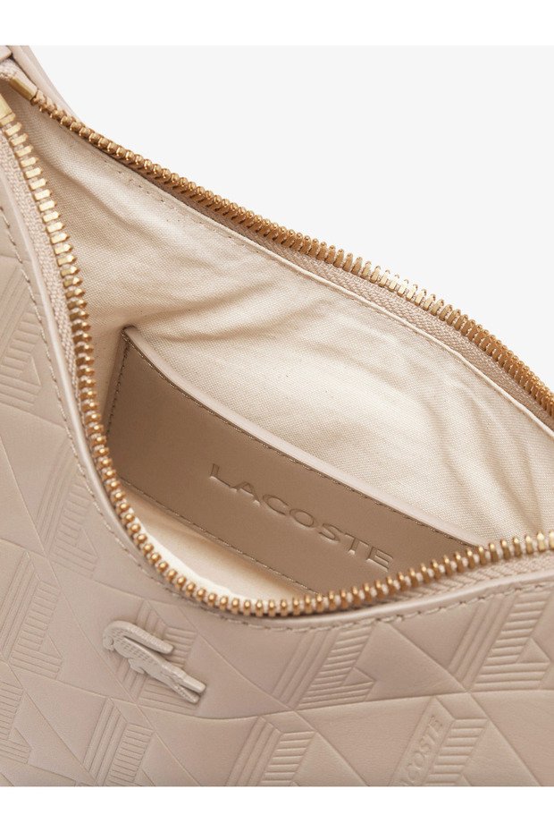 Maheki Embossed Leather Half Moon Purse - 5