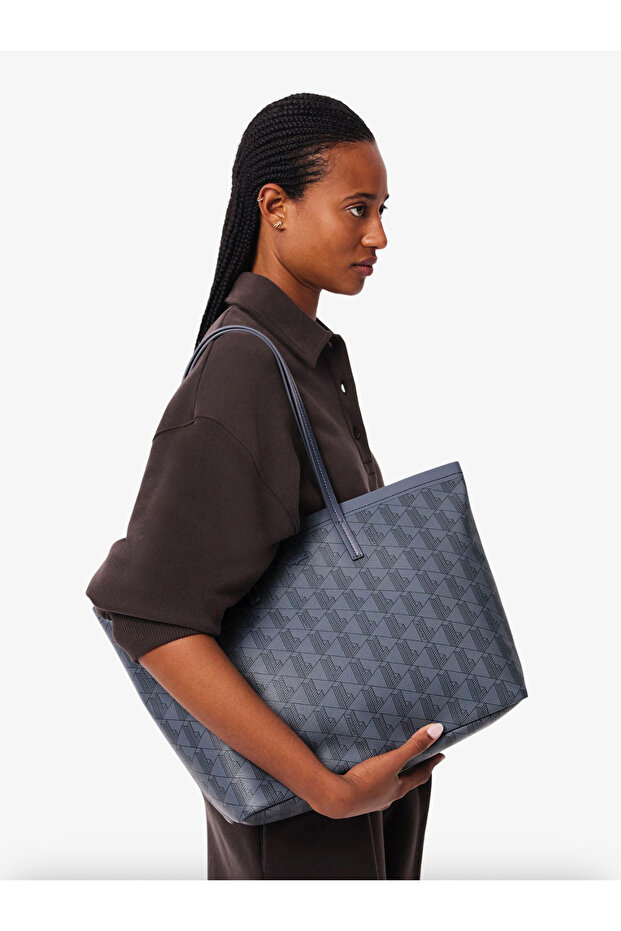 Zely Grained Tote with Pouch - 2