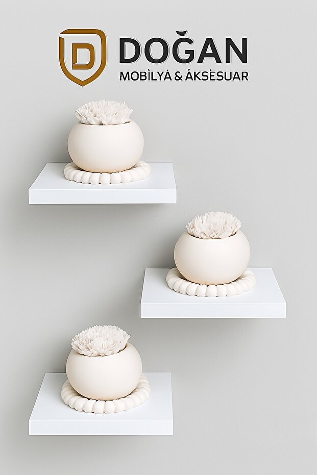 Duvar rafı set halinde 12 parça ürün - 4