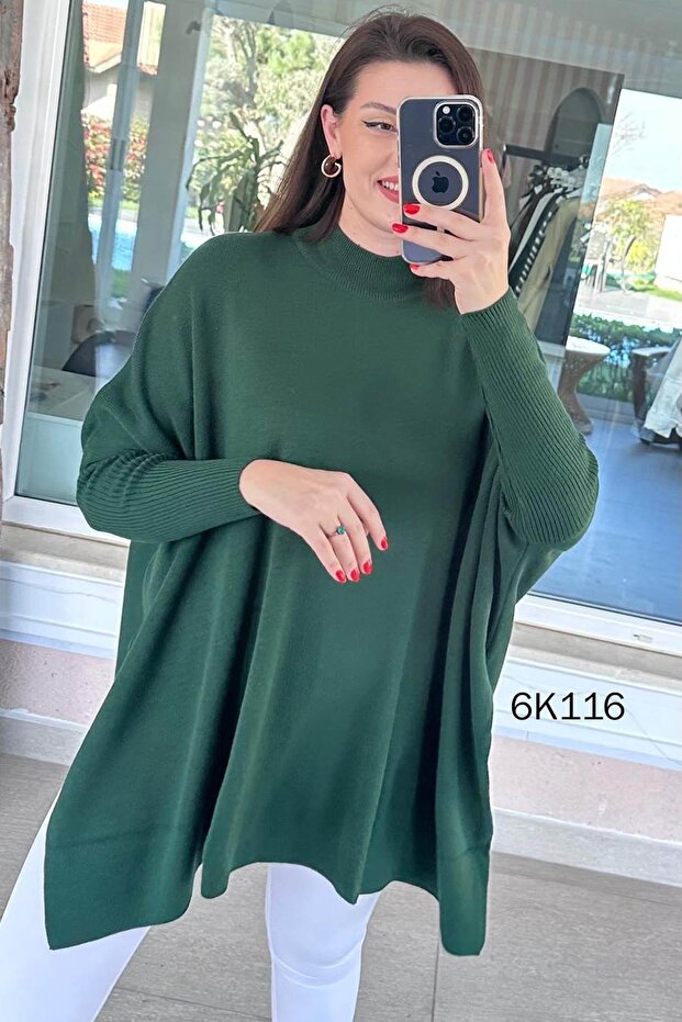 Batwing Sleeve Knitwear Blouse 6K116