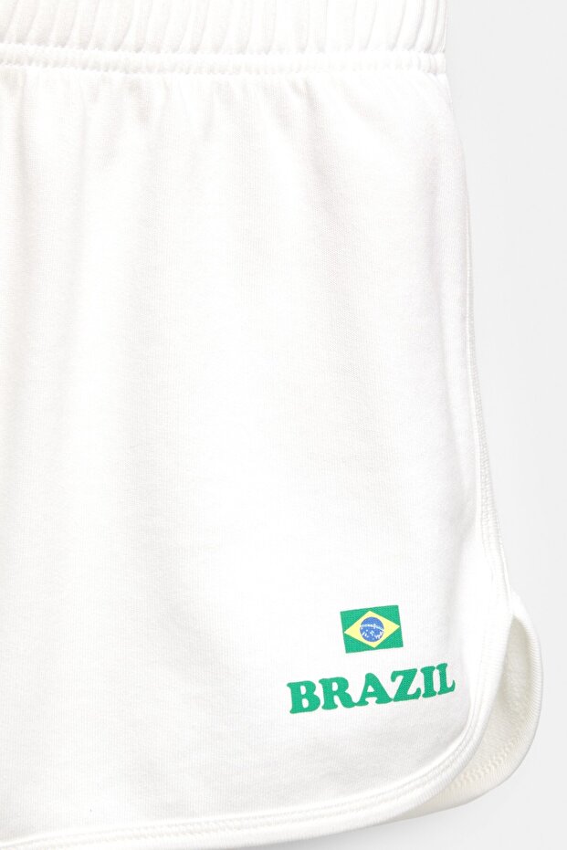 Beyaz Brazil şort - 7