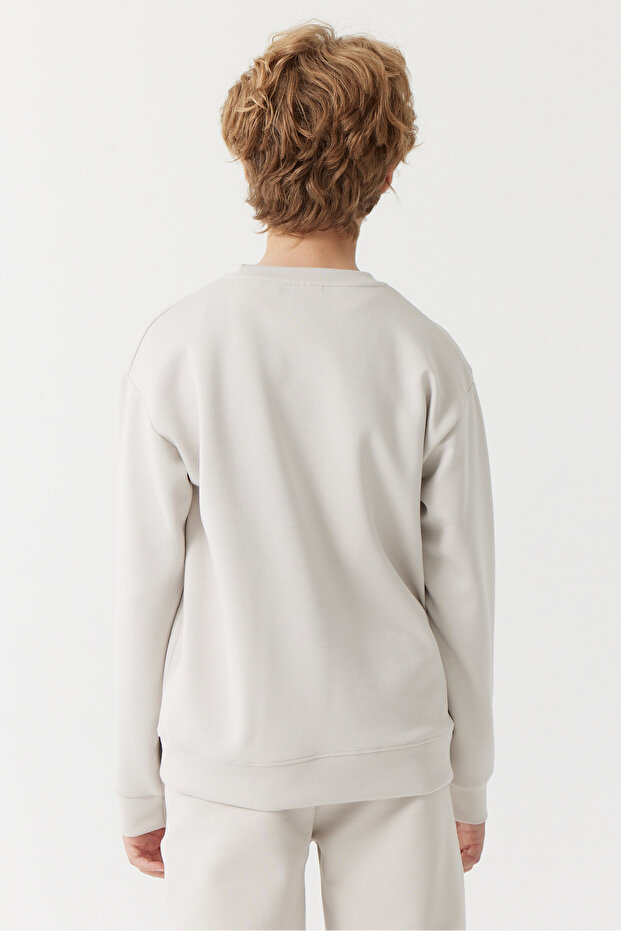 Erkek Çocuk Yazılı Basic Sweat Üst - 5
