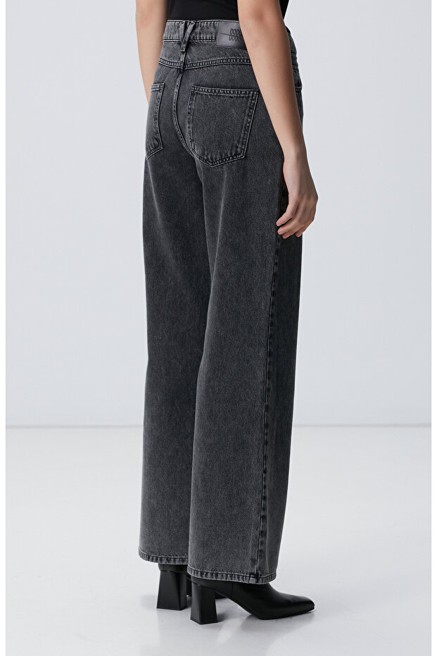 Antrasit Denim Pantolon - 2
