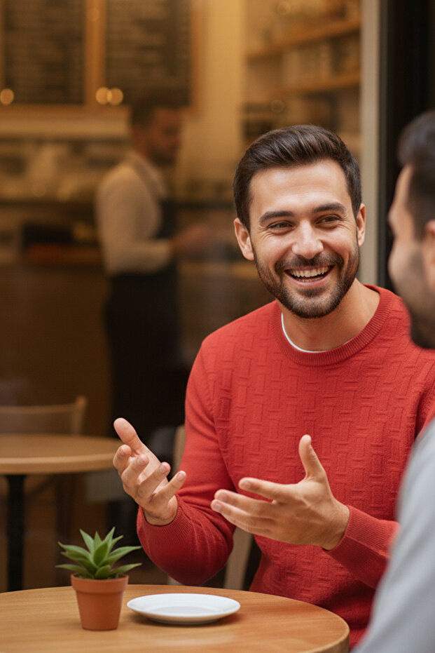 سترة رجالية بياقة دائرية ونقشة هندسية - 3