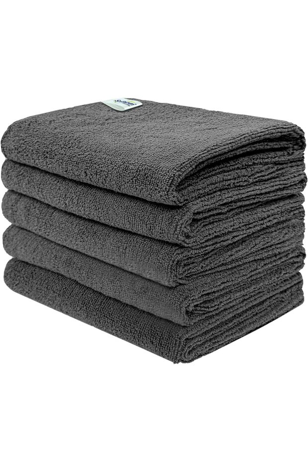 Microfiber Cloths 5pcs 40x60cm 340 GSM - Grey