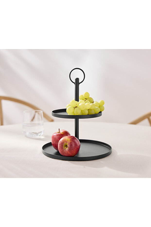 Katlı Servis Tabağı, Metal - 1