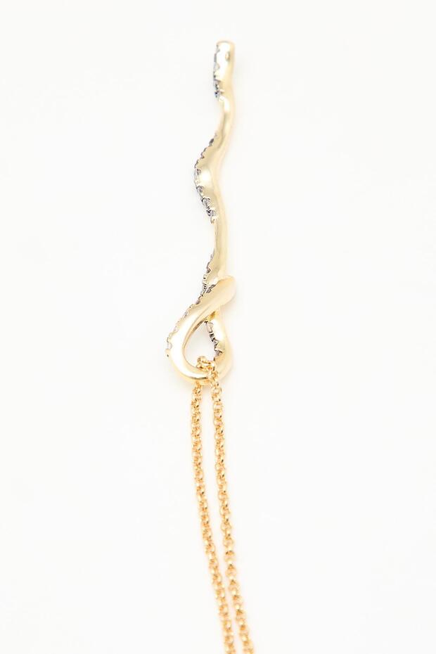 Parlak taşlı kolye - 3