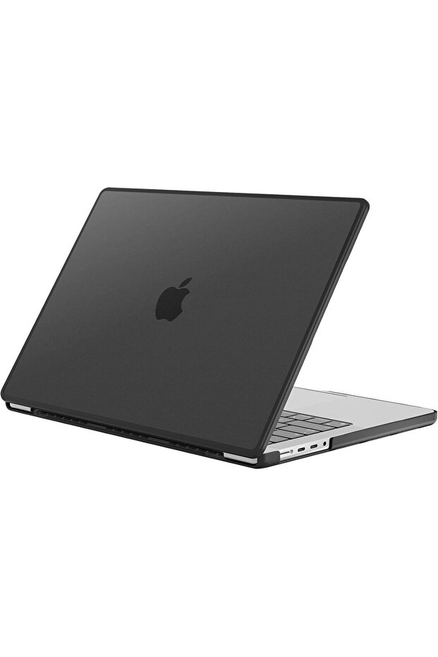 Translucent Hard Shell Case for MacBook Pro 16.2-inch (Black) - 1