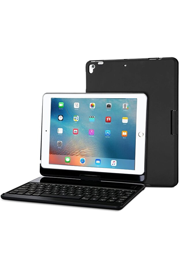 Keyboard Case for iPad 9.7 / iPad Pro 9.7 / iPad Air - 360° Swivel Cover with Wireless Keyb
