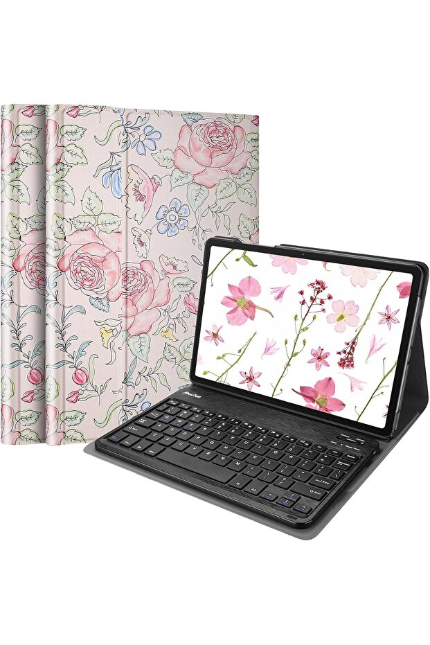 Keyboard Case for Galaxy Tab A9 Plus 11 inch (2023) - Rose