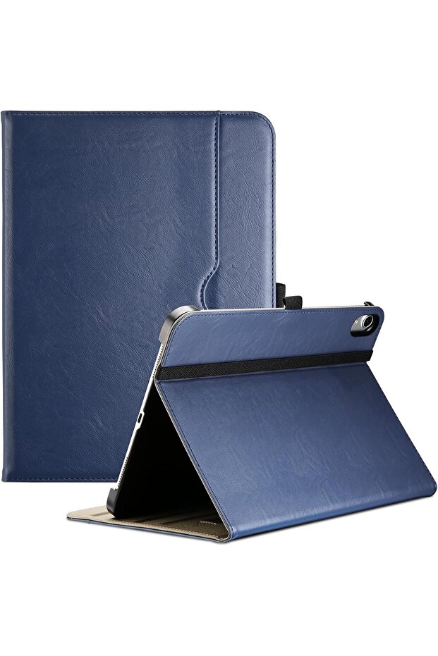iPad (A16) 11"/iPad 10th Gen 10.9" PU Leather Smart Folio Case - Navy