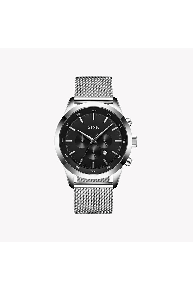 Men's Stainless Steel Black Chronograph Watch | ZK134G2MS-26