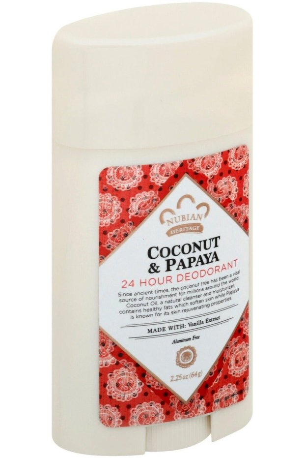 Nubian Deodorant Coconut & Papaya 2.25 Oz