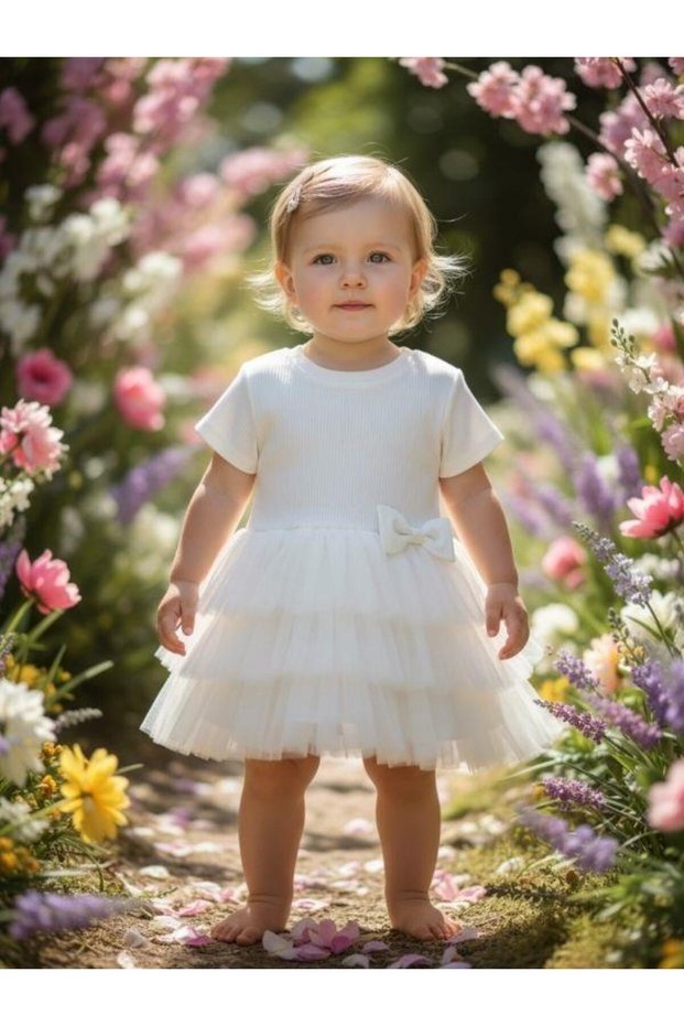 Girl's Layered Tulle Dress
