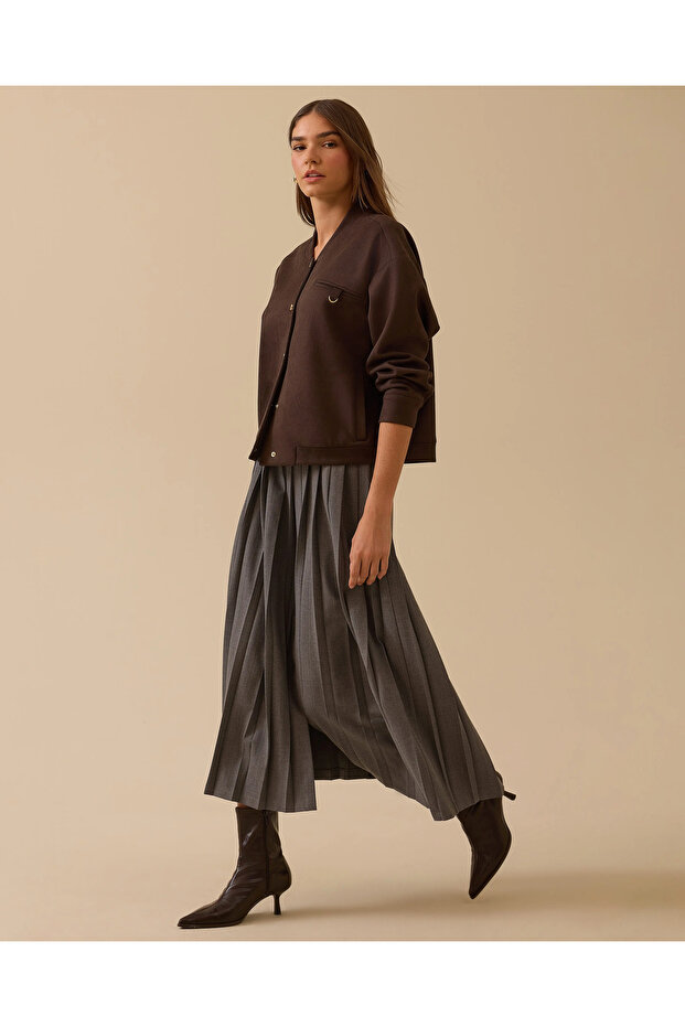 Cepli Süet Ceket - 4