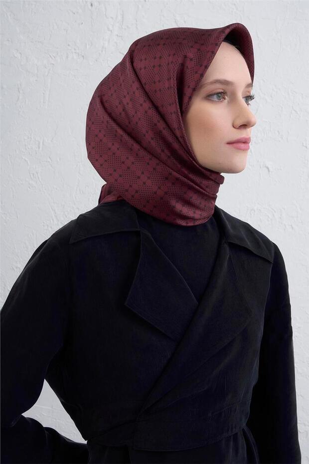 Monogram Patterned Pure Silk Twill Scarf 9440D 56 - 2