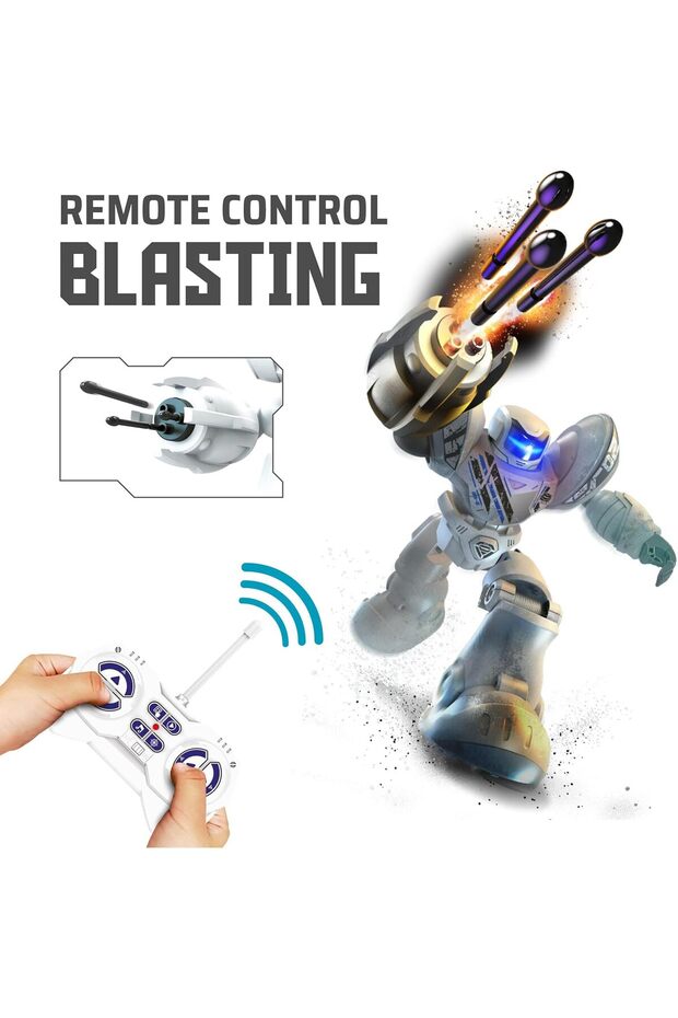 Robo Blast Large Interactive Robot, 34 cm, Programmable, Dart-Blasting - 3