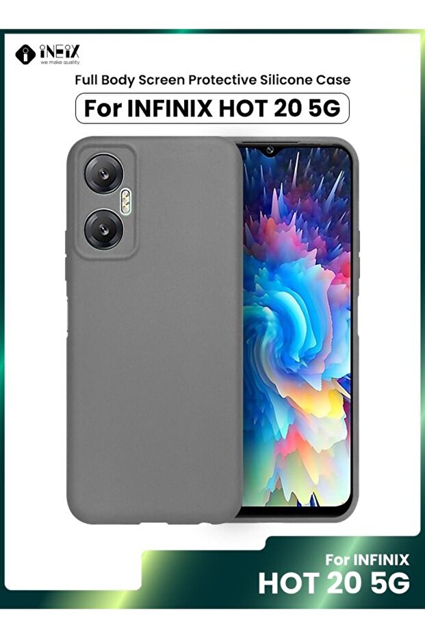 غطاء حماية سيليكون ناعم لهاتف Infinix Hot 20 5G
