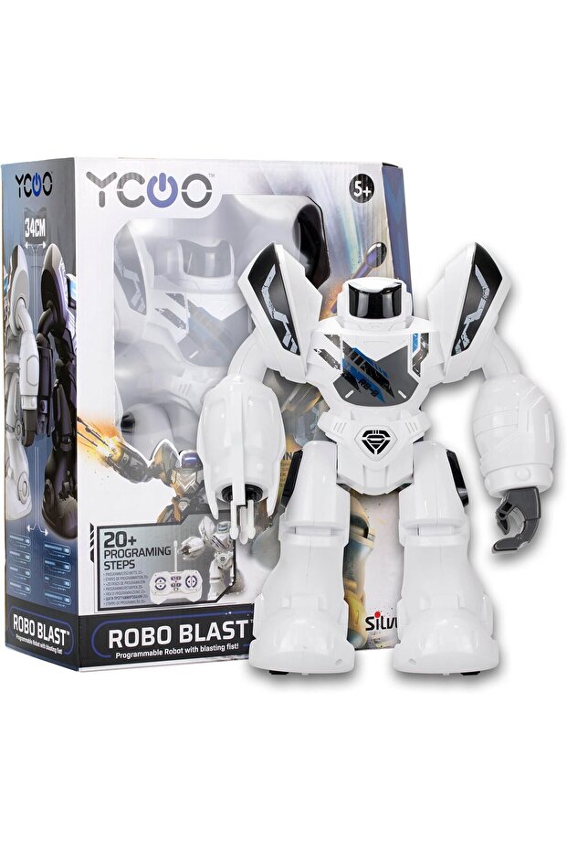 Robo Blast Large Interactive Robot, 34 cm, Programmable, Dart-Blasting - 1