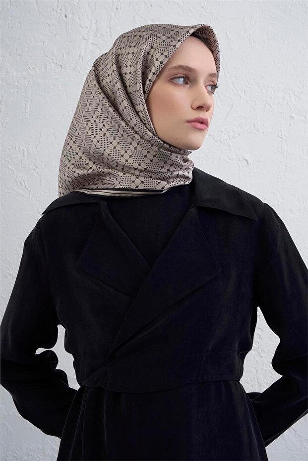 Monogram Patterned Pure Silk Twill Scarf 9440D 52 - 3