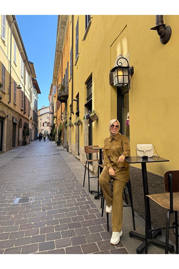 SERPME TAŞLI SÜET TAKIM - 2