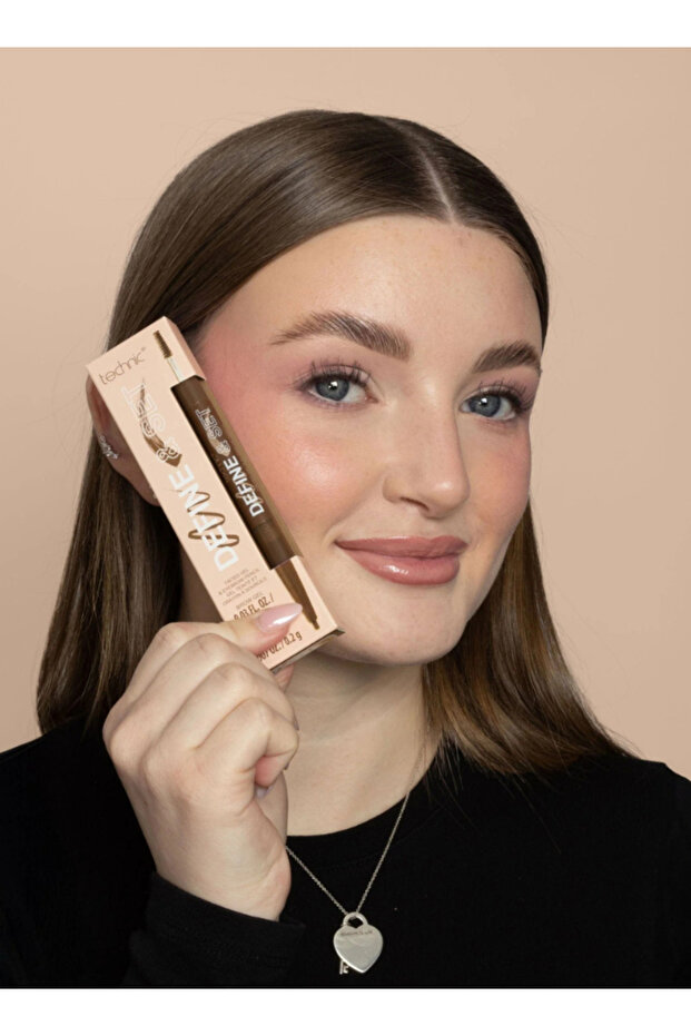 Define and Set 2-in-1 Brow Sculpt - Dark Brown Eyebrow Definer & Setting Gel - 7