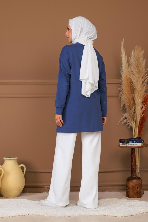 Tunic with Stone Embroidery Detail - 4