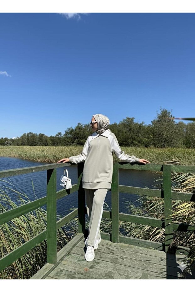 ŞERİT DETAYLI FERMUARLI TAKIM - 2