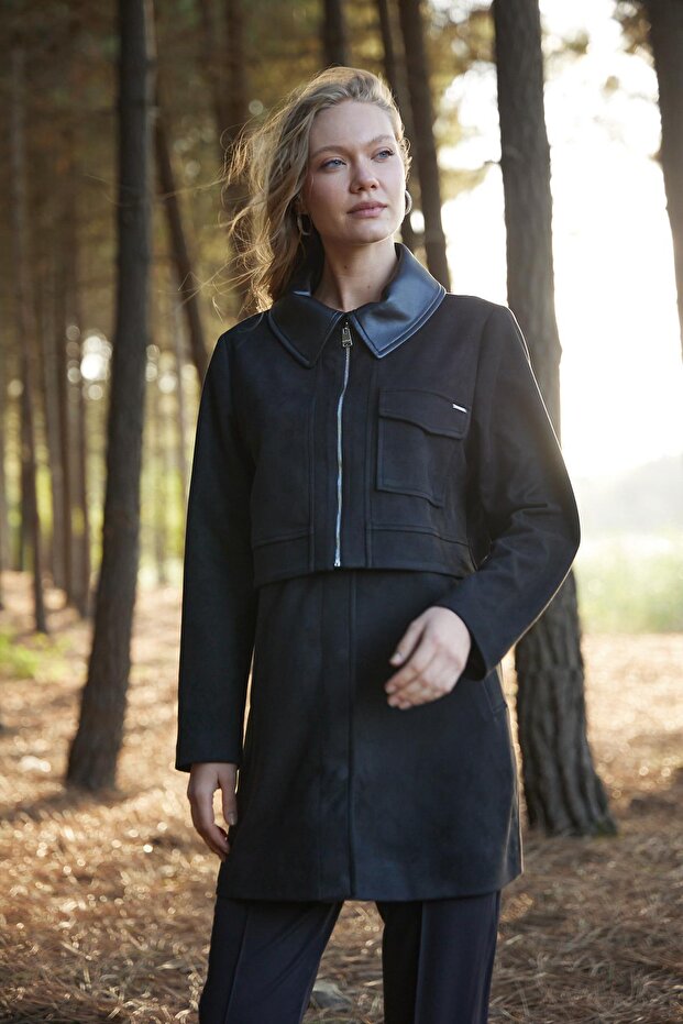 FERMUARLI ÇITÇITLI SÜET KAP - 5