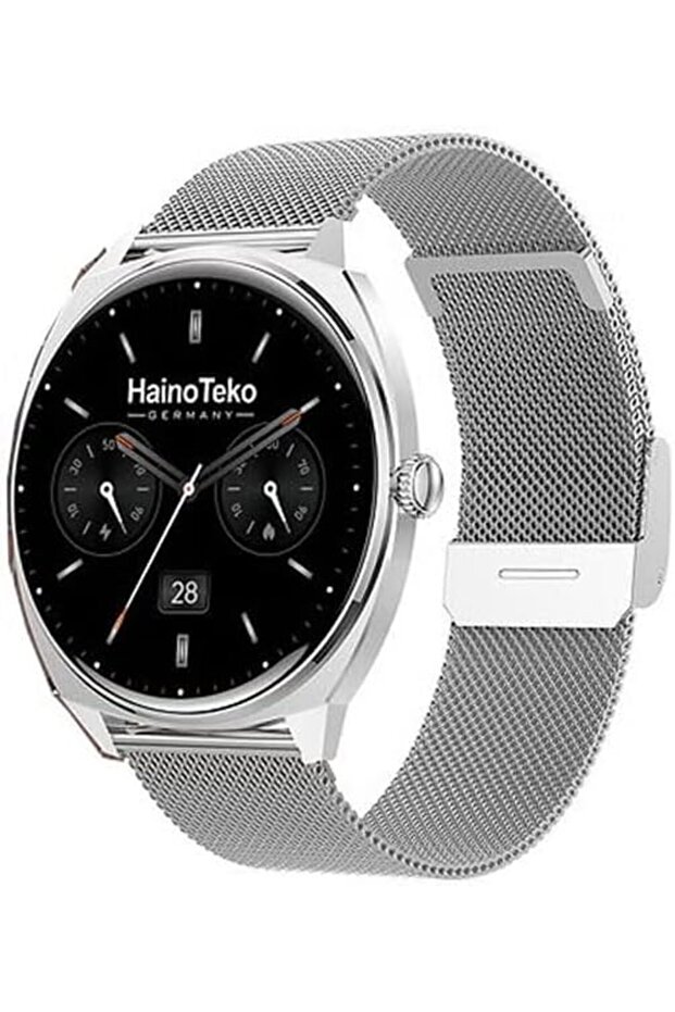 -16 Ultra Slim Smart Watch with AMOLED Display (Silver)
