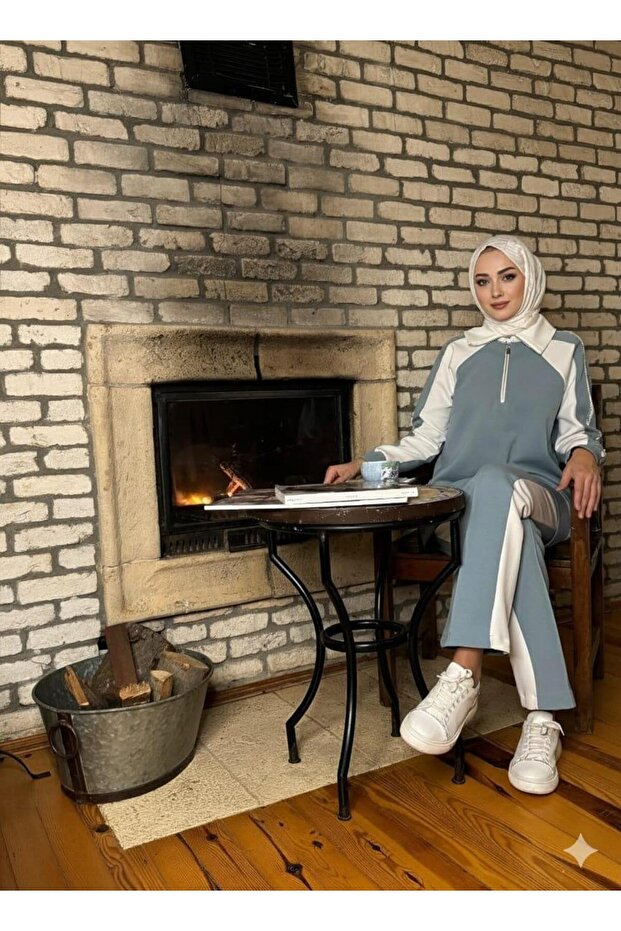 ŞERİT DETAYLI FERMUARLI TAKIM - 1