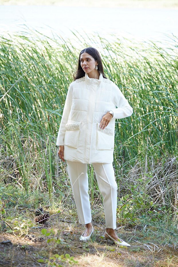 PUL NAKIŞLI TAŞLI YELEK - 3