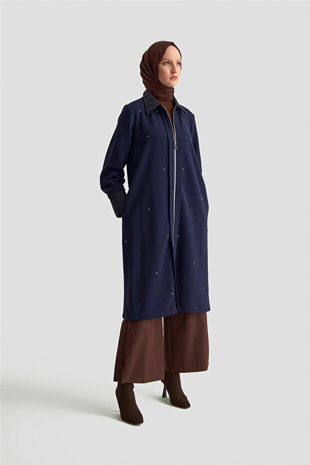 Taşlı Örme Kap 25KD4030 İndigo - 2