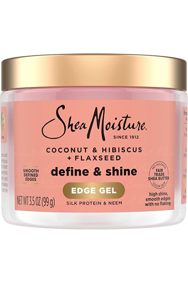 Flaxseed Edge Control Gel - Coconut & Hibiscus, 3.5 oz