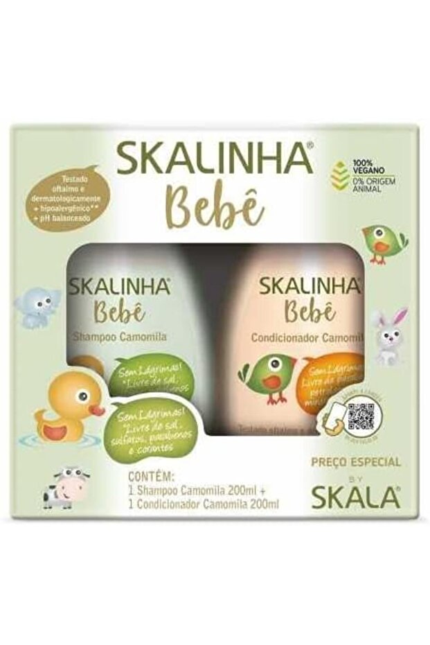 Kit Shampoo + Conditioner Skalinha Bebe Chamomile