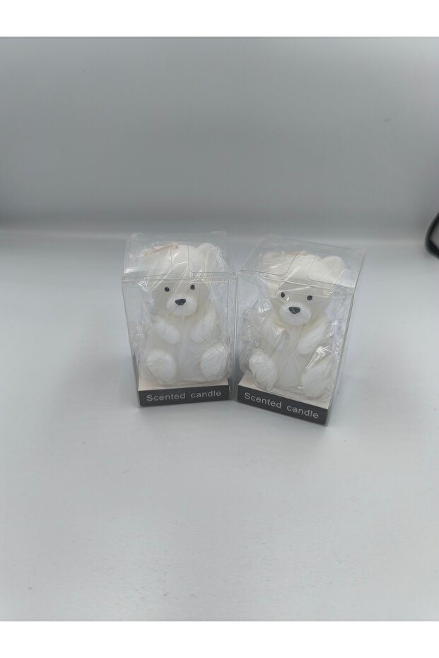 شموع على شكل دبدوب صغير 12قطعة - 2