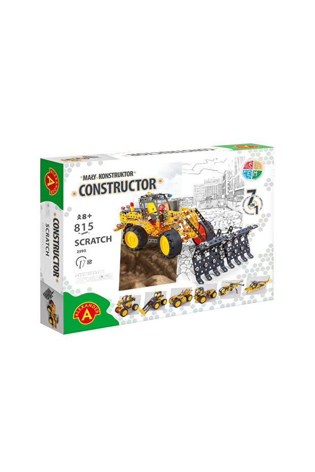 PRO Constructor Game - Scratch, 813 pieces, STEM game, 8+ - 1