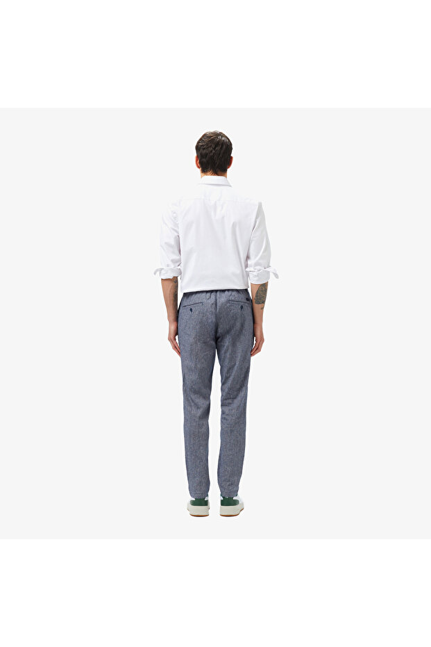 Erkek Slim Fit Lacivert Pantolon - 2