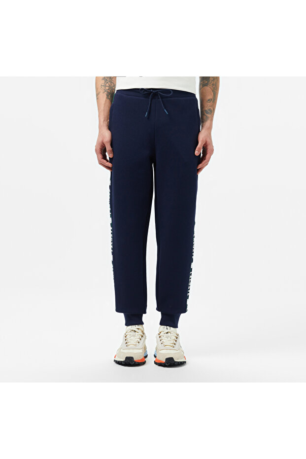 Erkek Regular Fit Baskılı Lacivert Eşofman Altı - 3