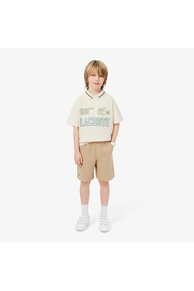 Erkek Çocuk Bej Bermuda Şort - 6