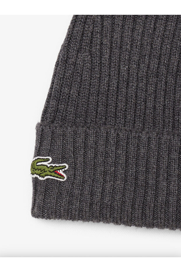 Rib Knit Brushed Wool Beanie - 3