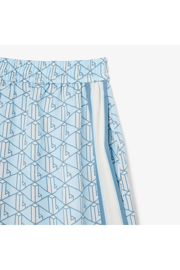 Monogram Kadın Mavi Şort - 4