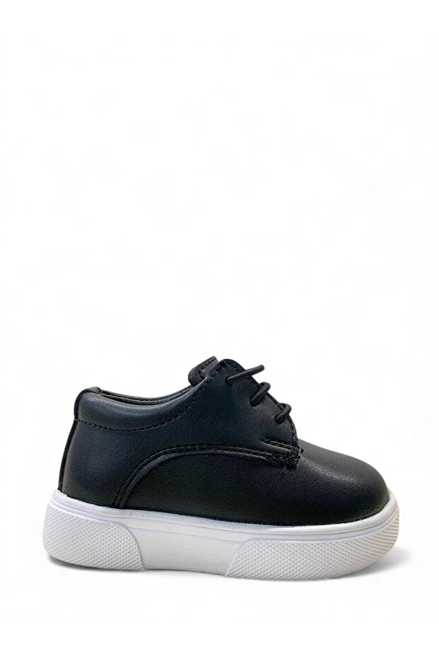 3024 Lightweight Baby Boy First Step Black Classic Shoes