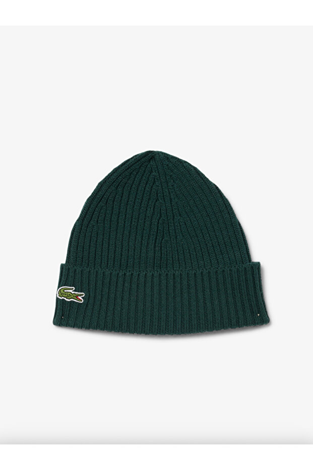 Rib Knit Brushed Wool Beanie - 1