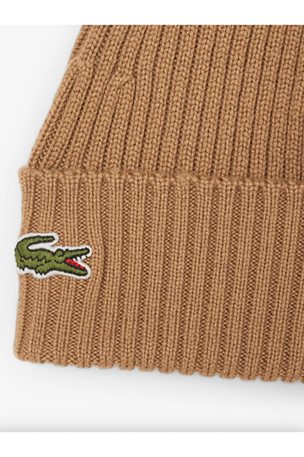 Rib Knit Brushed Wool Beanie - 3