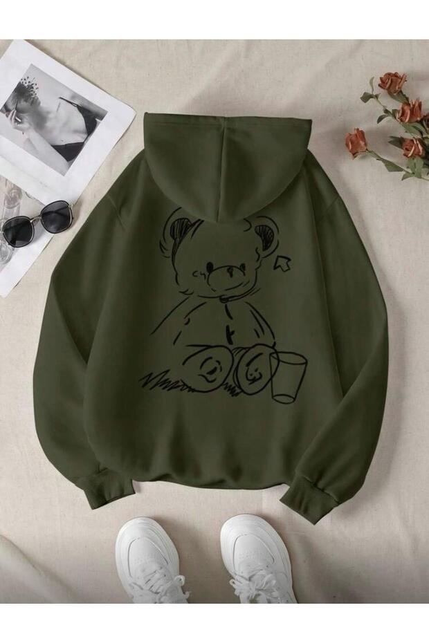 kapşonlu sweatshirt - 1