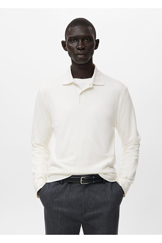 Regular kesim triko polo kazak - 1