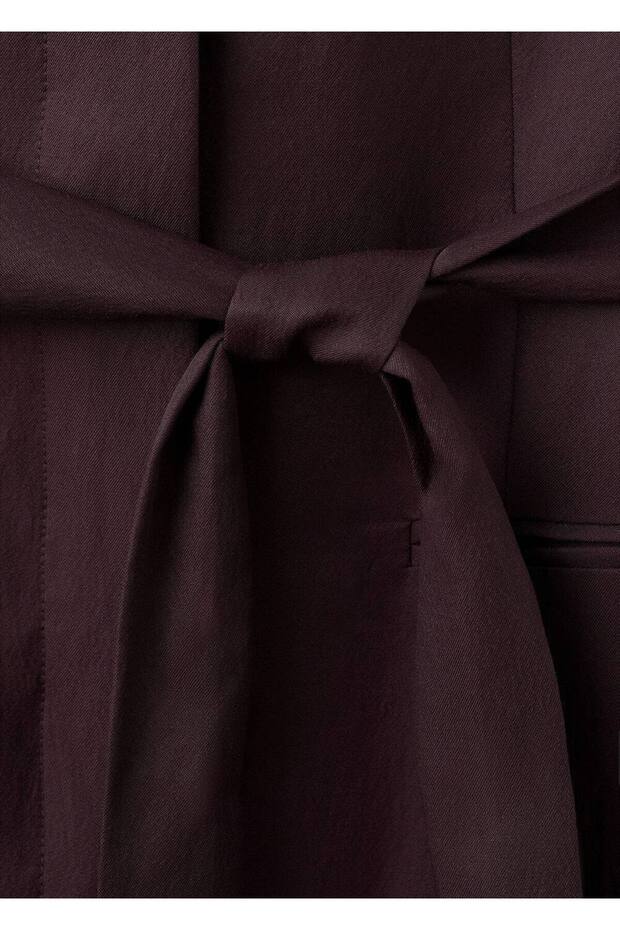 Kemerli liyosel elbise - 5