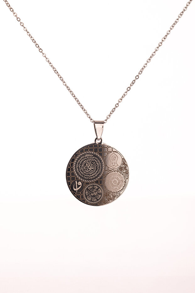 Silver Color Titanium Plated Steel Necklace Stainless Chain Does Not Tarnish
